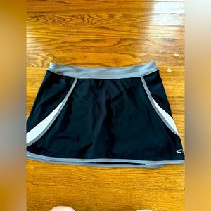 C9 by Champion Women's Black Gray Duo Dry Max Skort Size XL (14-16)